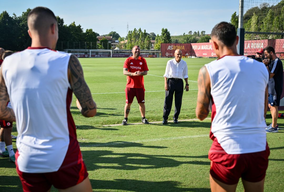 Roma, a Trigoria ritmo alto e la visita di Rocca – FOTO GALLERY - immagine 8