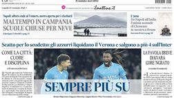 PRIMA PAGINA IL MATTINO OGGI: “Sempre più su”