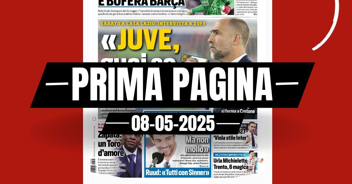 Prima pagina da Pianetamilan.it prima pagina tuttosport zoff ‘juve guai se pareggi inter c è il psg