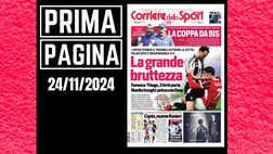 Prima pagina Corriere dello Sport: Milan-Juventus la grande bruttezza