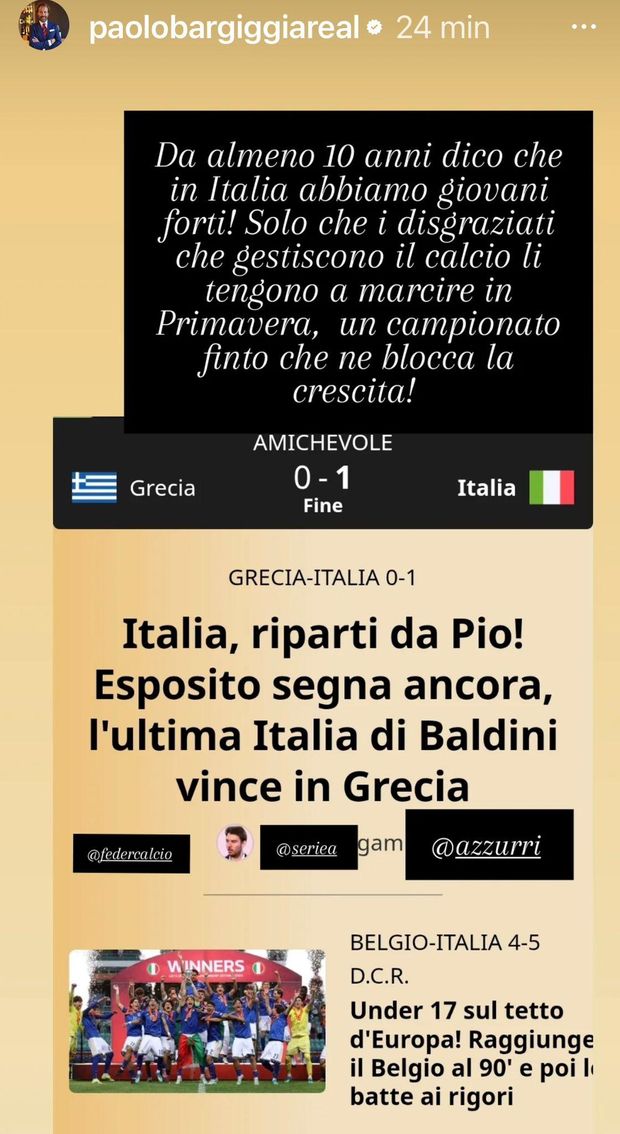Bargiggia: “Primavera, campionato finto. Da almeno dieci anni dico che in Italia…”- immagine 3