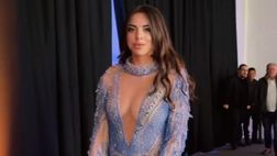 Giulia Amodio incanta alla cena di Natale dell’Inter: che curve!