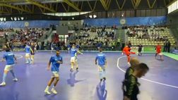 Napoli Futsal pronto alla sfida scudetto: il riscaldamento pre-match col Catania