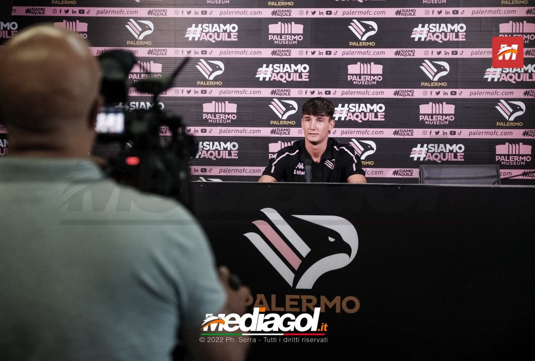 FOTO RITIRO PALERMO, la conferenza stampa di Samuele Damiani (Gallery) - immagine 3