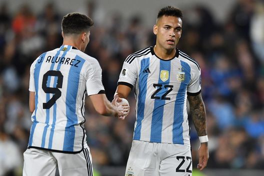 Lautaro Martinez e Julian Alvarez