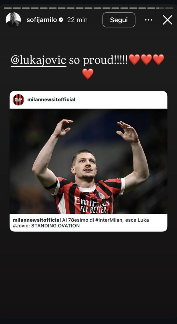 Coppa Italia, trionfo Milan: 3-0 all’Inter. Jovic show, la moglie festeggia sui social- immagine 3