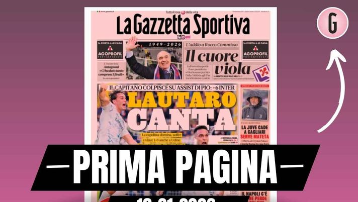 Prima pagina Gazzetta dello Sport: 'Milan la risposta è pronta'