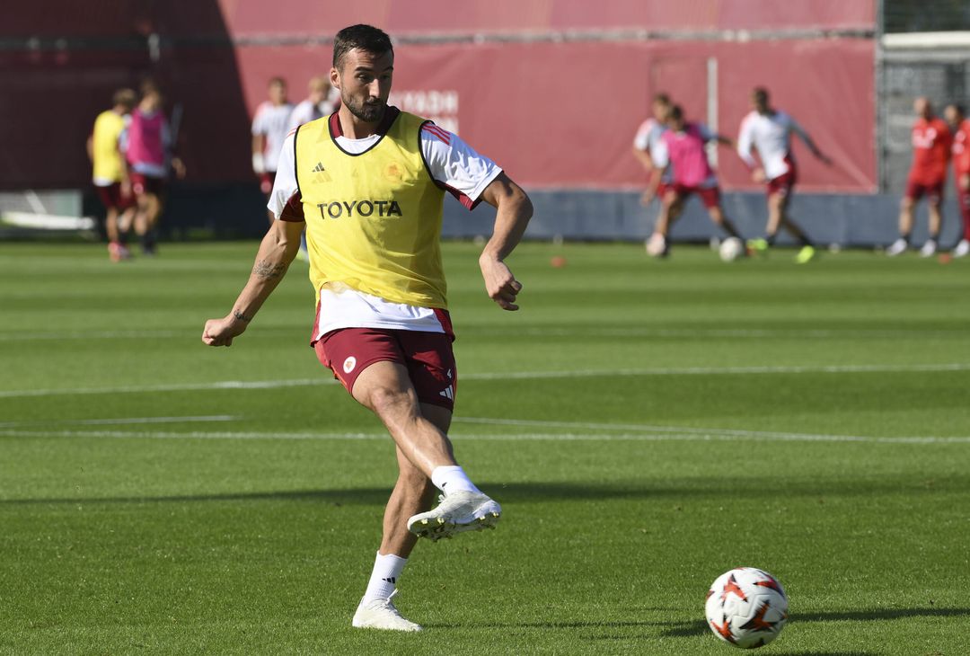 Roma, l’allenamento a Trigoria a tre giorni dall’Europa League – FOTO GALLERY - immagine 10