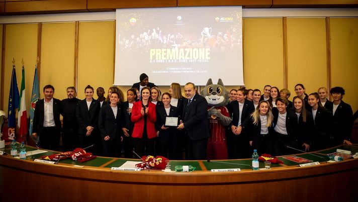 Regione Lazio: premiate AS Roma femminile e Roma 1927 Futsal - immagine 1