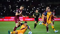 Torino-Roma 0-3, le statistiche: i granata non ci credono e non aggrediscono