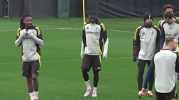 Juventus, ieri primo allenamento di Kolo Muani con i bianconeri | VIDEO