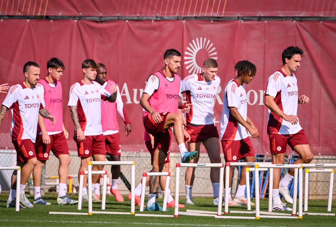 Trigoria, la rifinitura alla vigilia della gara contro l’Union SG – FOTO GALLERY - immagine 8