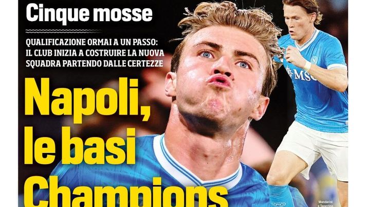Prime pagine giornali sportivi oggi: il Napoli sui media- immagine 1