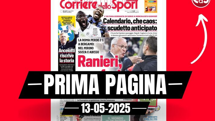 Prima pagina Corriere dello Sport: 'Milan-Bologna, sorpresa Baggio'