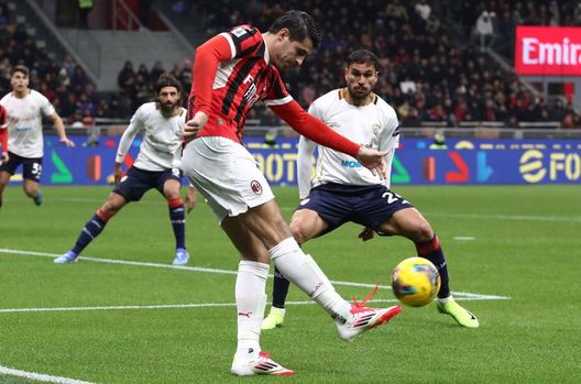 Morata in Milan-Cagliari 1-1 dell'11 gennaio 2025 (Foto di Marco Luzzani/Getty Images) Milan-Conceicao