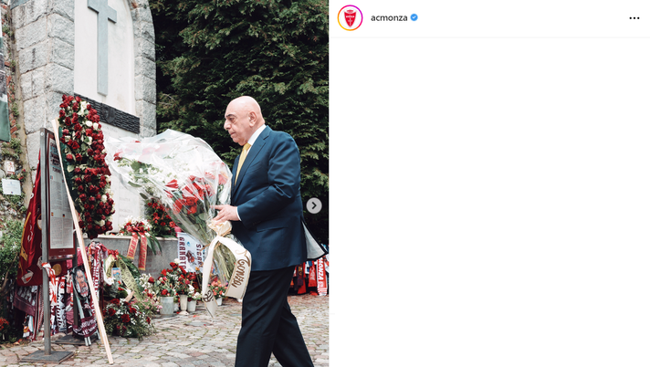 Torino-Monza, Galliani a Superga prima del match per onorare gli Invincibili - immagine 1