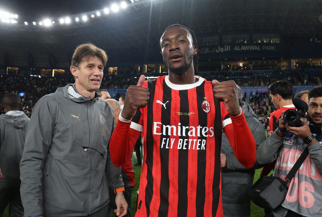 Tammy Abraham Festeggiamenti derby Inter-Milan 2-3 Supercoppa italiana 2025