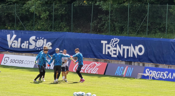 Dimaro day 7, esercitazione tattica per Conte: differenziato in campo per 3 azzurri - immagine 3