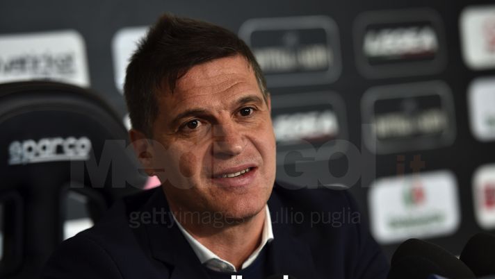 PALERMO, ITALY - MARCH 01:  Aladino Valoti, new Sport Director of US Citta' di Palermo answers questions during a press conference at Campo Tenente Onorato on March 1, 2018 in Palermo, Italy.  (Photo by Tullio M. Puglia/Getty Images)  Palermo