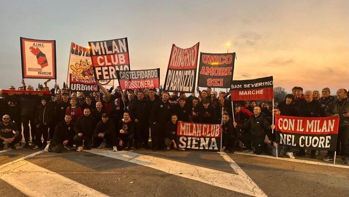 Milan Club Tanti km tutti rossoneri: Tardini e ritorno per i Milan Club di Marche, Abruzzo e Toscana