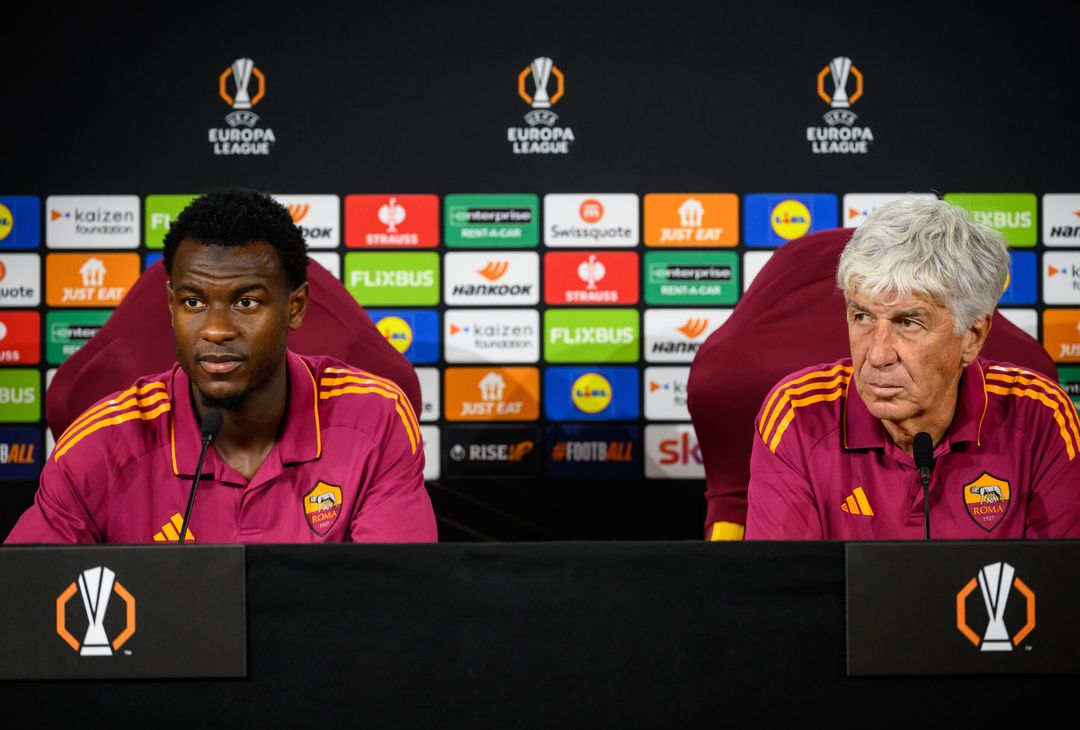 Roma-Lille, la conferenza stampa di Gasperini e Ndicka – FOTO GALLERY - immagine 6