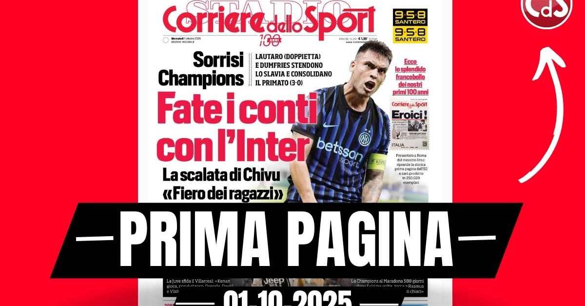 Prima pagina Corriere dello Sport: “San Siro, via libera: operazione da 210 milioni”