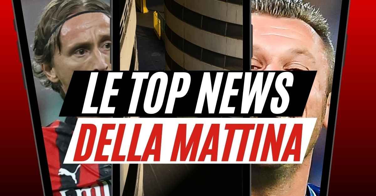 Top News Milan: acquistato San Siro, ora il nuovo stadio. Modric faro, Cassano bastian contrario