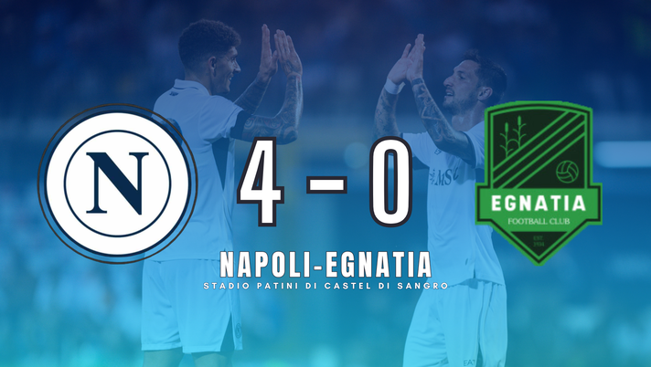 Il Napoli cala il poker con l’Egnatia! Azzurri in netta crescita, manca un solo tassello - immagine 1