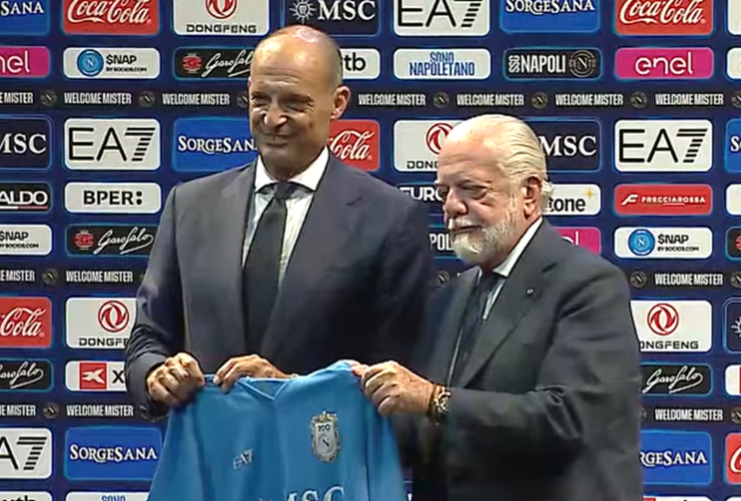 Allegri e De Laurentiis con la maglia del Napoli del Centenario – LA GALLERY- immagine 1