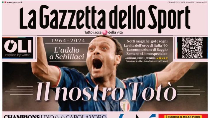 PRIMA PAGINA GAZZETTA DELLO SPORT OGGI: “0-0 capolavoro, Inter da grande” PRIMA PAGINA GAZZETTA DELLO SPORT OGGI: “Inzaghi al rinnovo, ci metto la firma”