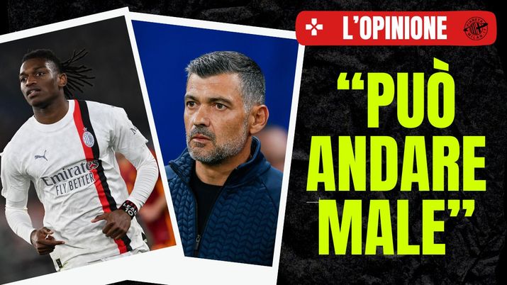 Allenatore AC Milan Sérgio Conceição e Rafael Leao