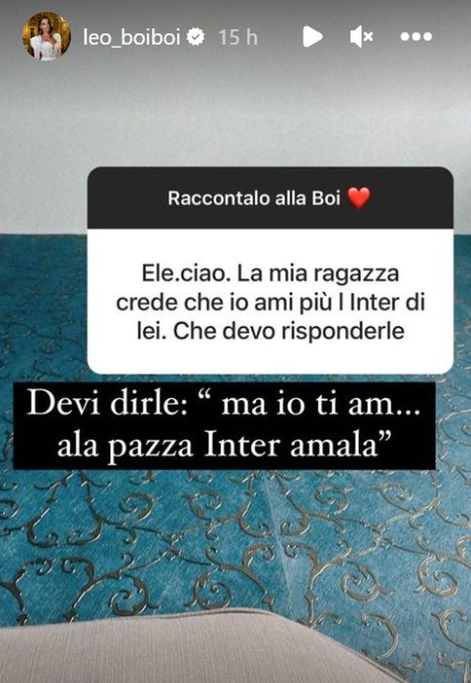 La Boi a un suo follower: “La tua ragazza crede che tu ami di più l’Inter? Devi dirle…”- immagine 2