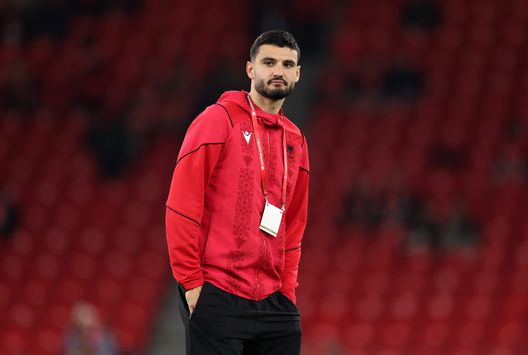 Armando Broja prima della partita contro l'Inghilterra. (Foto di Alex Pantling/Getty Images) Albania, calvario senza fine per Broja: si infortuna da solo ed esce in lacrime, si teme il peggio- immagine 2