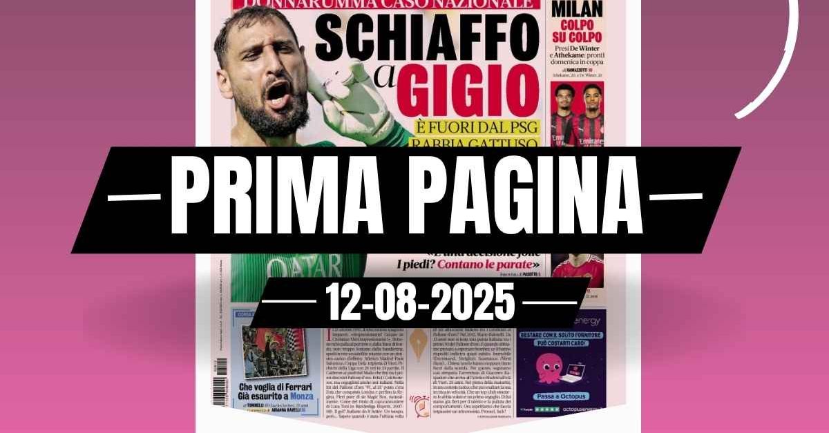 prima pagina gazzetta dello sport milan de winter e athekame