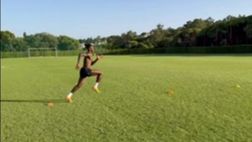 Milan, Leao già pronto e in forma: ecco il suo allenamento | VIDEO