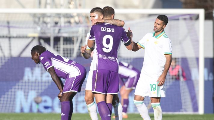 GERMOGLI PH: 5 OTTOBRE 2025 FIRENZE STADIO ARTEMIO FRANCHI CAMPIONATO SERIE A FIORENTINA VS ROMA BELLA FOTO KEAN E DZEKO FINE PARTITA Fiorentina-Roma, come la fiaba di Pinocchio senza lieto fine - immagine 1