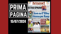 Prima pagina Tuttosport: “Estasi Spagna, quarto Europeo”