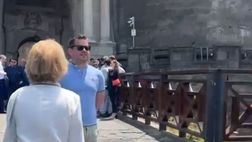 Anche la famiglia Mertens è arrivata al Maschio Angioino per la cerimonia