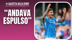 Napoli-Lecce, la moviola: “Di Lorenzo andava espulso”. Avrebbe saltato il Milan