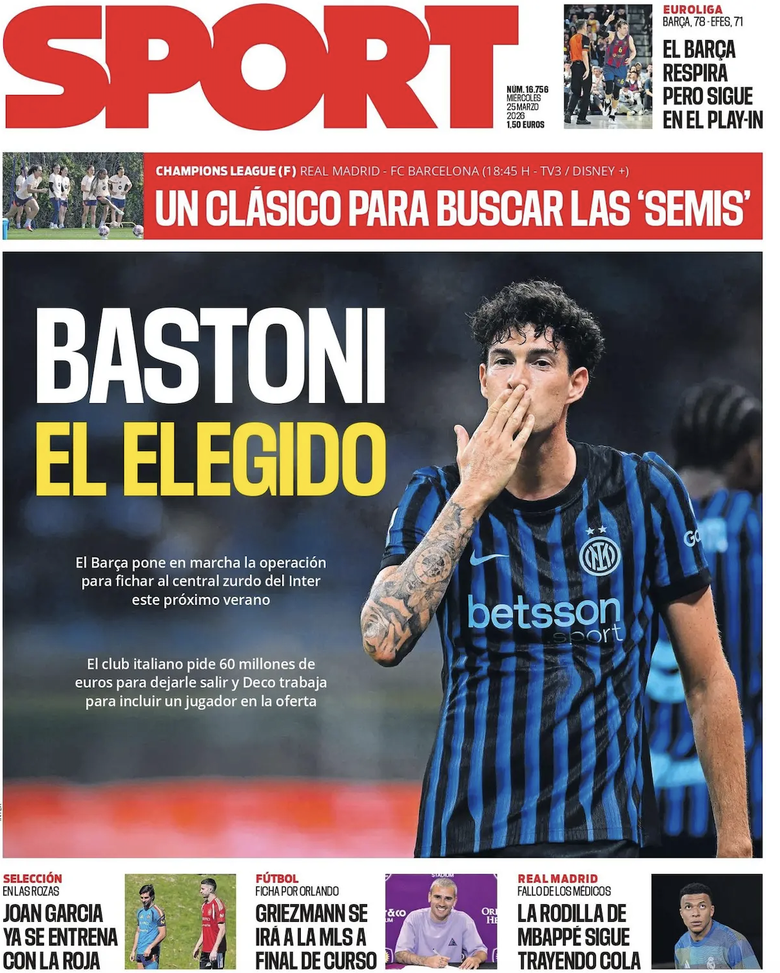 Bastoni, il prescelto del Barça: apertura Inter. La somma richiesta, un giocatore nell’affare- immagine 3