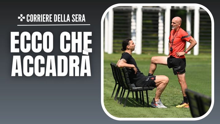 Ibrahimovic Pioli AC Milan allenamento Milan Milanello