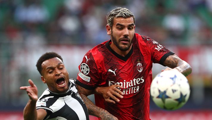 Theo Hernández AC Milan Milan-Newcastle 0-0 Champions League 2023-2024