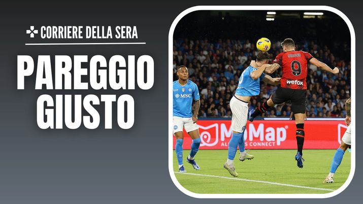 gol Olivier Giroud AC Milan Napoli-Milan 2-2 Serie A 2023-2024