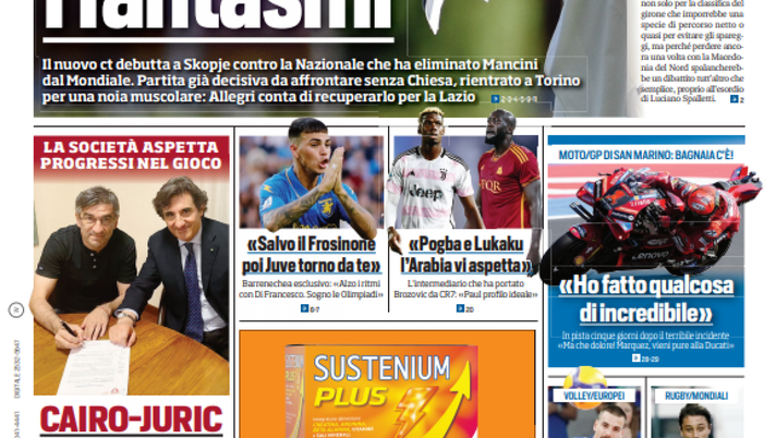 EDICOLA / TS: Italia, Spalletti scaccia i fantasmi. L’intermediario: “Lukaku, l’Arabia…” - immagine 1