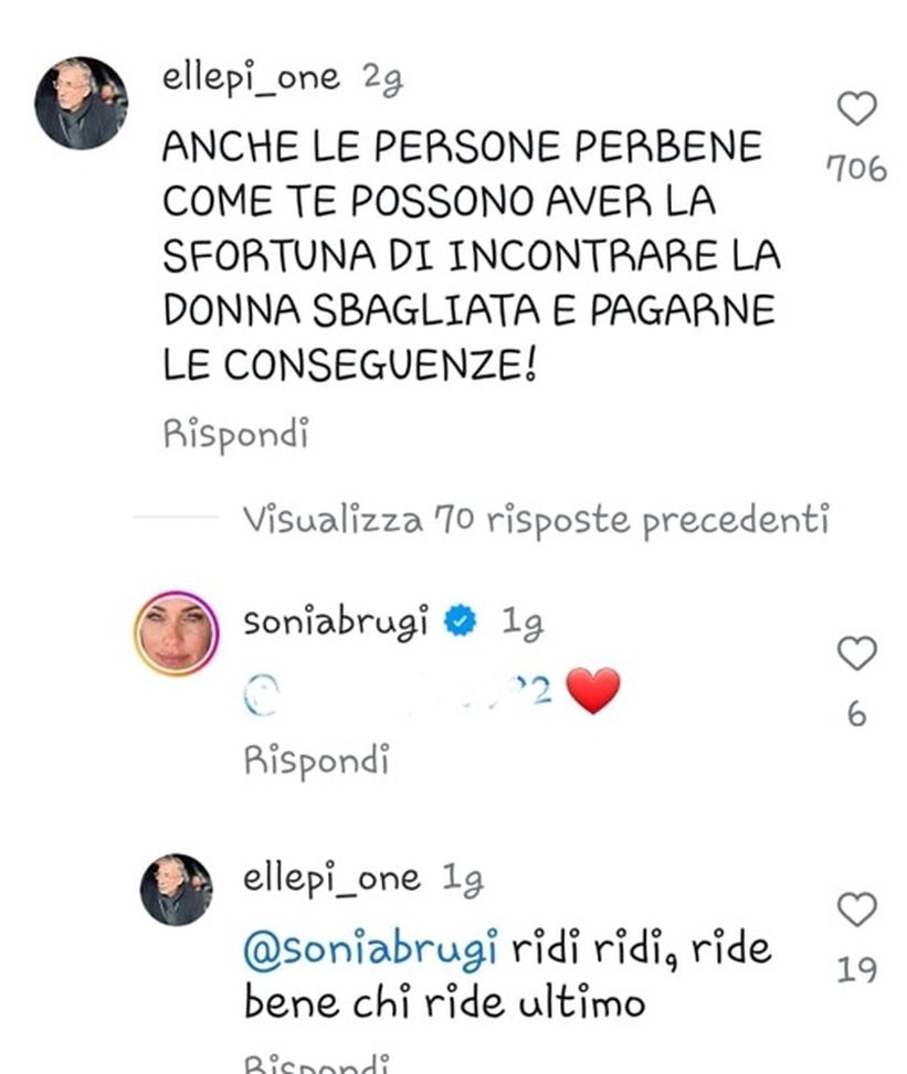 Caso Bonolis, il commento della Bruganelli scatena Presta: “Ride bene chi ride ultimo”- immagine 4
