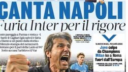 Il Napoli sui media: le prime pagine dei quotidiani di oggi