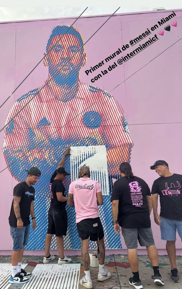 È Messi mania a Miami: ecco il primo spettacolare murale dedicato all’argentino!- immagine 3