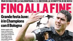 EDICOLA CdS – Grande festa Juve: è in Champions League con il Bologna