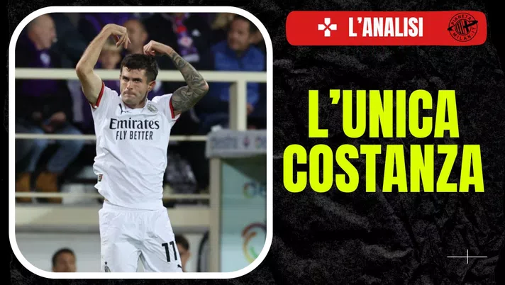 Christian Pulisic AC Milan Fiorentina-Milan 2-1 Serie A 2024-2025