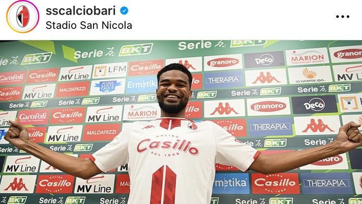 Bari, ufficiale l’arrivo di Malcom Edjouma: già a disposizione contro il Palermo?  Bari, ufficiale l’arrivo di Malcom Edjouma: già a disposizione contro il Palermo? - immagine 1